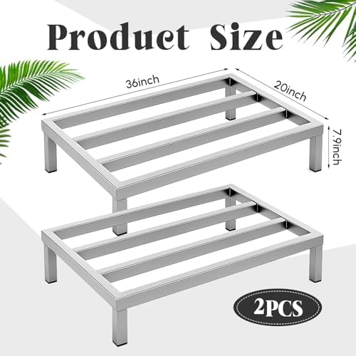 MorningRo 2 Pack Dunnage Rack 36" Long x 20" Wide, 7.9" Height - Image 3