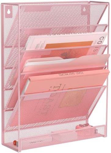 Kuntine.B Wall File Organizer Office Hanging Magazine Holder Wall File Organizer for Office Home by KuntineB