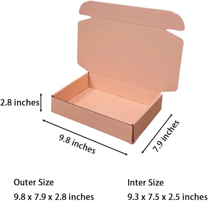 30 Pcs 9.8 x 7.9 x 2.8 inches Shipping Boxes - Image 2