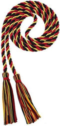 Tassel Depot Graduation Honor Cord - Black/Red/Gold - Every School Color Available - Made In Usa by TasselDepot