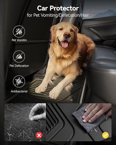3W Floor Mats & Trunk Mat for Toyota RAV4 2019-2025 TPE Custom Fit Hybrid - Image 7