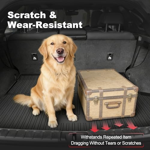 Original RX Cargo Liners for Lexus RX RX350/RX450h 2016-2022 (Not for RX350L & RX450hL) - Custom Fit TPE All Weather Rubber Trunk Liner Odorless Anti-Slip Cargo Mat - Image 6