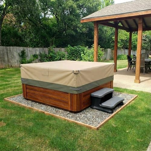 BPS Waterproof 600D Outdoor Hot Tub Cover - Image 2