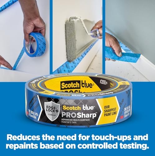 ScotchBlue PROSharp Painter's Tape 1 Inch Wide, 1 Roll - Image 4