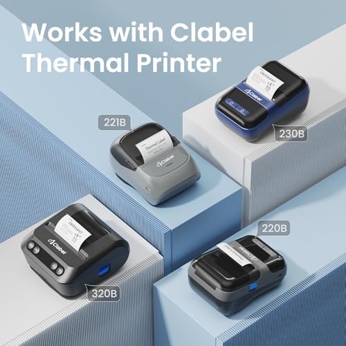 CLABEL 50x80mm (1.96"x3.14") Thermal Labels 1 Roll White Clothing Price - Image 6