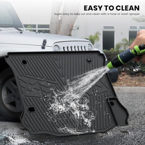 LASFIT Cargo Mat for Jeep Wrangler JK 2011-2018 4 Doors Without Subwoofer - Image 5