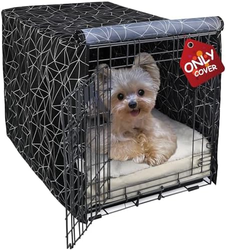 Explore Land Pattern Dog Crate Cover, 18 Inches (Brief Polygonal) by ExploreLand