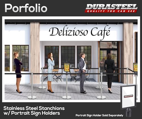 DuraSteel Chrome Crowd Control Barriers Stanchions - Image 7