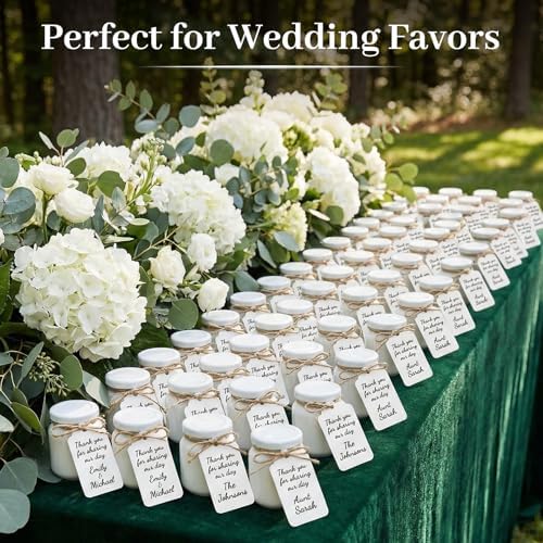 SallyFashion 300PCS White Gift Tags with String, 1.6 X 2.8 inches - Image 3