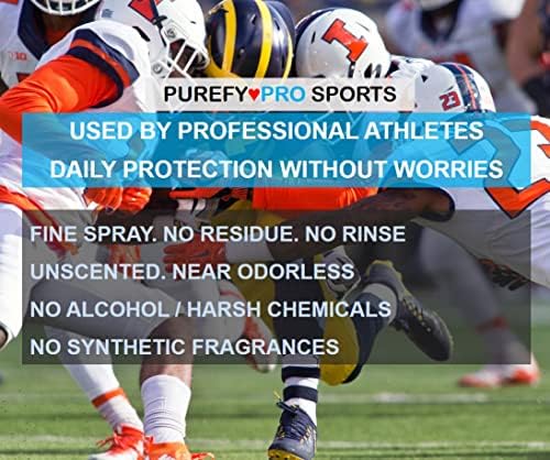 Purefypro Sports Equipment Disinfectant Spray - (3.4oz, 2pk) TSA Travel Size. Kills 99.9999% MRSA, HIV, Athlete Foot Fungus, Virus and Fungi. No Rinse, No Residue. Great For Sports Pads, Yoga Mats, - Image 7