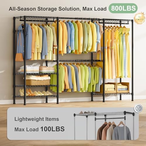 SEMHOR E06 Expandable Heavy Duty Clothes Rack for Reach-in Closet - Image 2