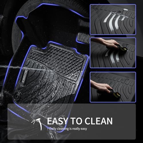 KELCSEECS Floor Mats & Cargo Liner for 2026 2025 2024 2023 2022 2021 Genesis GV80(Only fit 5 Seats,Not for 7 Seats,Not for Coupe) Car Mats Genesis GV80 Floor Mats Trunk Mat Accessories Black - Image 5