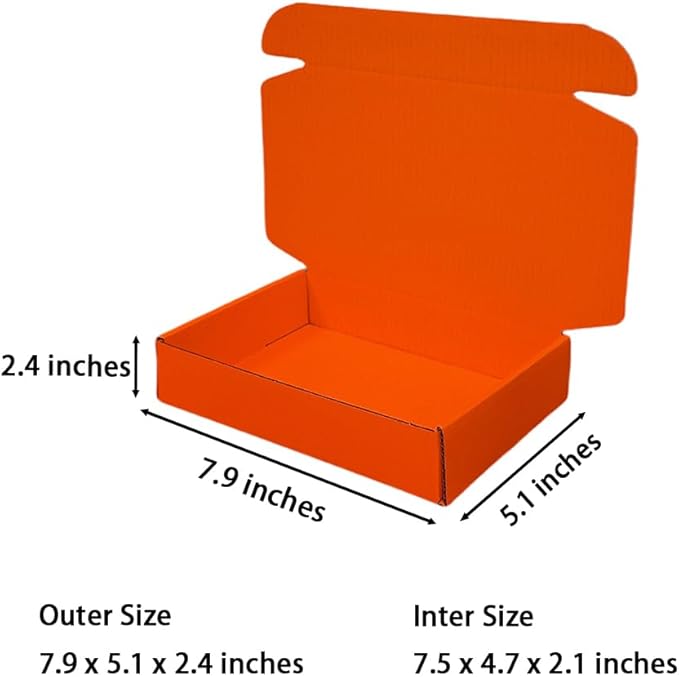 50 Pcs 7.9 x 4 x 1.2 inches Shipping Boxes - Image 2