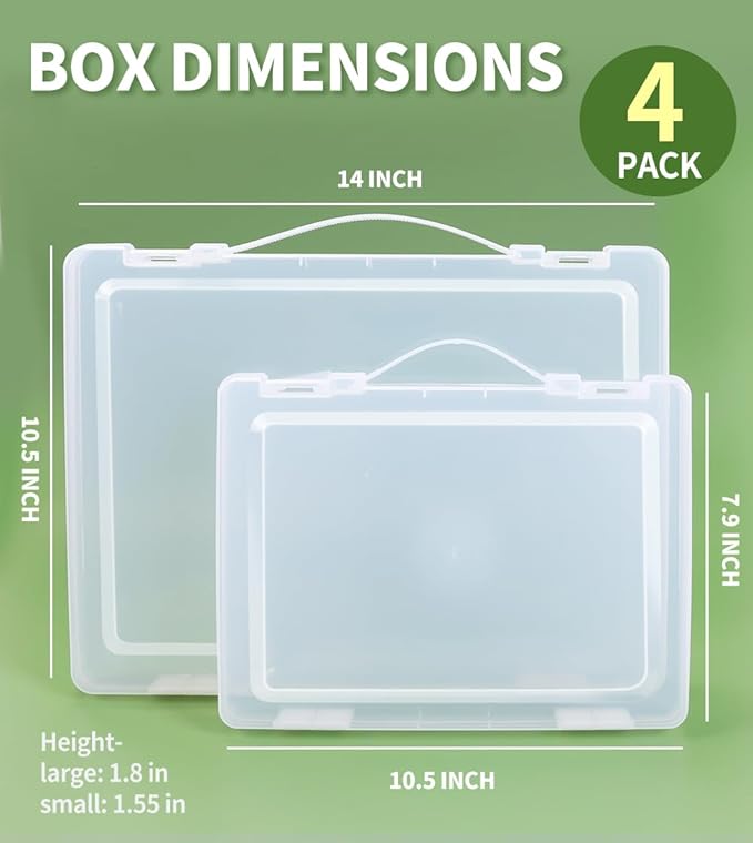 4-Pack Arts & Crafts Storage Boxes - Image 2