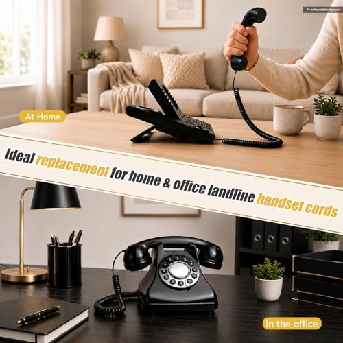 Comtrue Phone Cords for Landline, 2-Pack, Telephone Handset Cords - Image 7