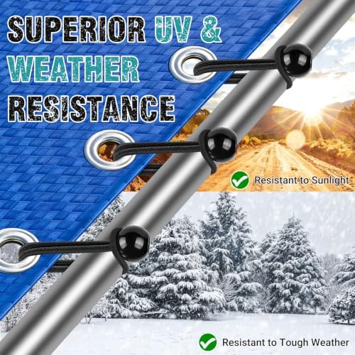 Tarp Bungee Cords with Balls 9 Inch,Heavy Duty 1 Inch Ball Bungees Ties - Image 4