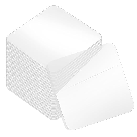 uxcell 30Pcs Double Sided Adhesive Pads, 1.97" x 1.97" Clear Removable Heavy by uxcell