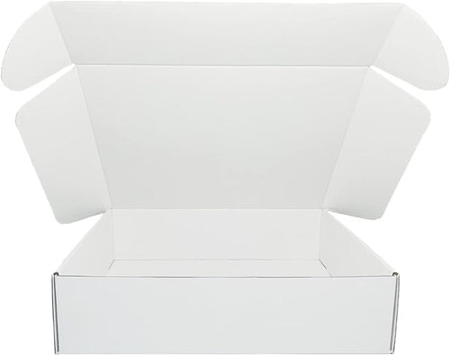 12x9x3 inches Small White Mailers Boxes Recyclable Corrugated Gift Box by Czofnjesi