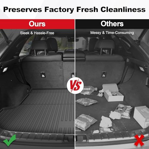 Original RX Cargo Liners for Lexus RX RX350/RX450h 2016-2022 (Not for RX350L & RX450hL) - Custom Fit TPE All Weather Rubber Trunk Liner Odorless Anti-Slip Cargo Mat - Image 4