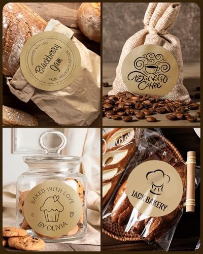 MUNBYN 3 Inch Brown Round Thermal Labels for Business, 500 Labels/1 Roll - Image 6