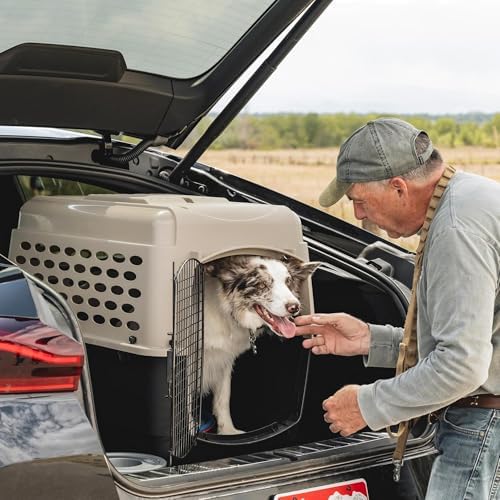 Petmate Vari Dog Kennel, 32in, Taupe and Black - Image 4