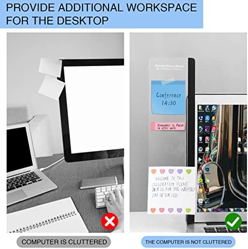 Office Desk Accessories Multifunction Computer Monitor Memo Board - Office Supplies for Women Men Computer Sticky Note Holder Home Decor - Image 5