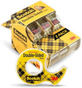 Scotch Double-Sided Tape, 1/2 in x 250 in (12.7 mm x 6.35 m), 3 Pack by ScotchBrand