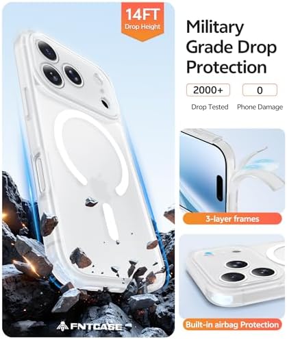 FNTCASE for iPhone 18 Pro Max Case/iPhone 17 Pro Max Case, Screen Protector - Image 5