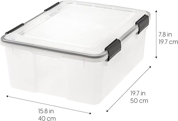 IRIS USA WeatherPro 31 Qt Storage Bins - Image 7
