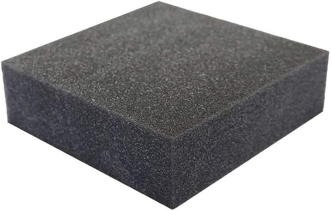 FoamRush 8 x 24" x 27" Charcoal Upholstery Firm Foam Soft Support by FoamRush