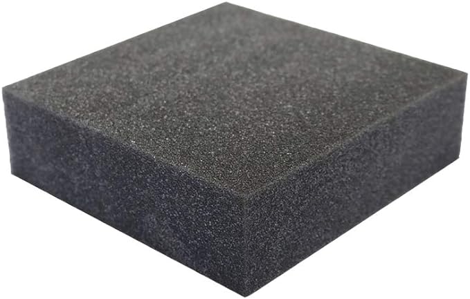 FoamRush 1" x 26" x 26" Charcoal High Density Upholstery Foam Cushion Made in by FoamRush