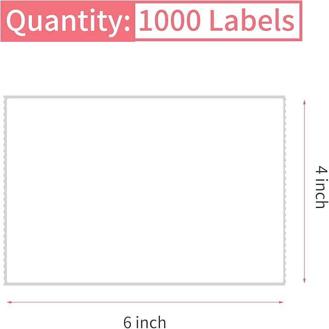 L LIKED Direct Thermal Labels 4"x 6" - Image 2