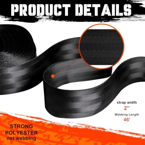 2" x 46' Center Ridge Strap Fits with Trailers & Rolling Tarp Systems - Image 7