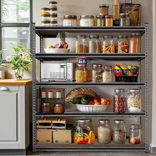 WORKPRO 5-Tier Adjustable Metal Shelving, 36”Wx18”Dx72”H,4000LBS Capacity - Image 6