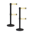 Crowd Control Warehouse CCW Series RBB-100D Set of 2 Stanchion Retractable Belt by Crowd+Control+Warehouse