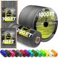 Paracord Rope 550 lb 4mm – Parachute Cord – Utility Camping Rope by TECEUM