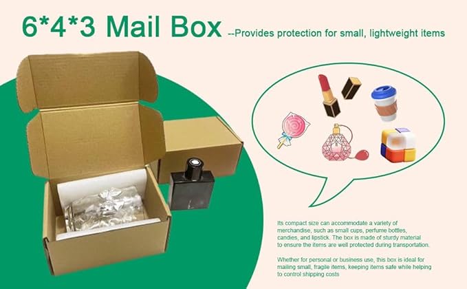 Rong Yang Tong 6x4x3 inch Small Shipping Boxes Pack of 30 - Image 5