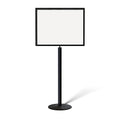 Floor Standing Sign Frame with Steel Low Profile Base, 22 inches by 28 inches by Trafford+Industrial