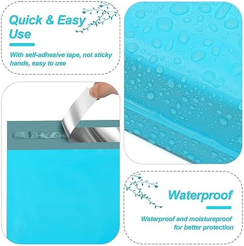 JinRuiKJ Thank You Poly Mailers 10x13 Inch, 100 PCS, Blue - Image 3