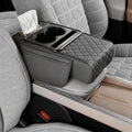 Automotive Armrests Car Console Organizer and Console Cover, Car Center Console Cover with Center Console Cup Holder, Memory Foam Waterproof Leather Auto Armrest Protector (Gray) by Unknown