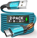 JSAUX USB C Cable [2-Pack 3.3ft], USB A to USB Cord Fast Charging for iPhone 17 Air, iPhone 17, iPhone 17 Pro, iPhone 17 Pro Max, iPhone 16/iPhone 15 Series, Samsung S20 S10, Note 20 10,Car Play-Green by JSAUX