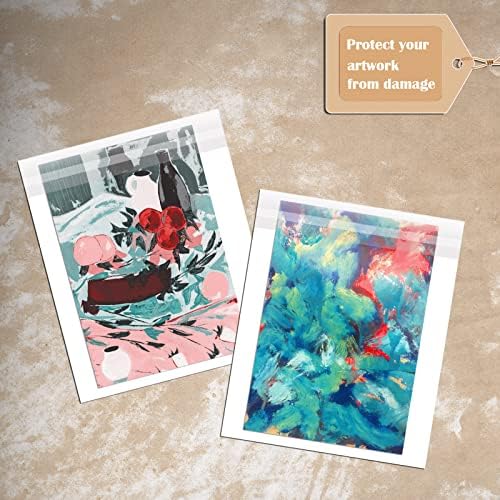 Egofine Self Sealing Cellophane Bags 100 PCS Clear Resealable Sleeves Bags for Gifts(Bag Size: 9.38x12.4 inches for 9x12 Mats) - Image 5