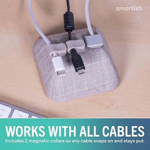 Smartish Magnetic Cord Holder, Cable Wrangler, Nightstand & Desk Organizer - Image 6