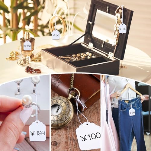 200 Pcs Price Tags with Elastic String 1.38×1.8 Inch White Gift Tags - Image 7