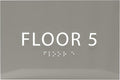 6" X4" Floor 5 Sign by ADACentralSigns