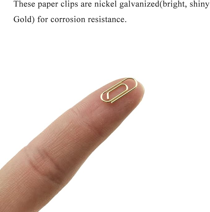 HAHIYO Paper Clips Sturdy 0.59 inches Length 50 Pack Mini Paperclips Heavy Duty - Image 4