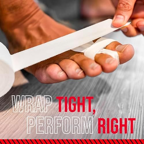 Ringside 1” Athletic Trainers Tape, 15 Rolls, Adhesive Cotton, White - Image 6