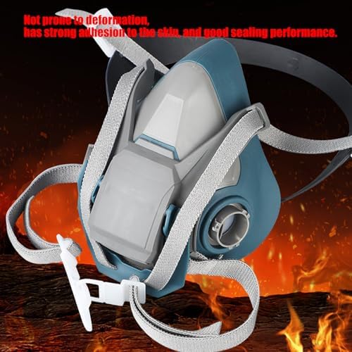 Respirator with Full Face for Adults, Paint Respirator with Goggles, 4.33x5.12 Inches - Image 4