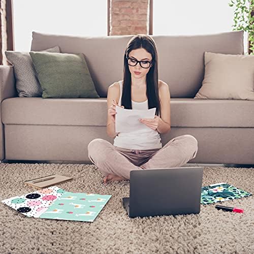 Better Office Products Decorative File Folders, 24 Pack, 8 Designs, Heavyweight, Letter Size (9.5" x 11.5") with 1/3 Cut Tab, Cute & Fun Modern Designs, Fashion Folders - Image 4