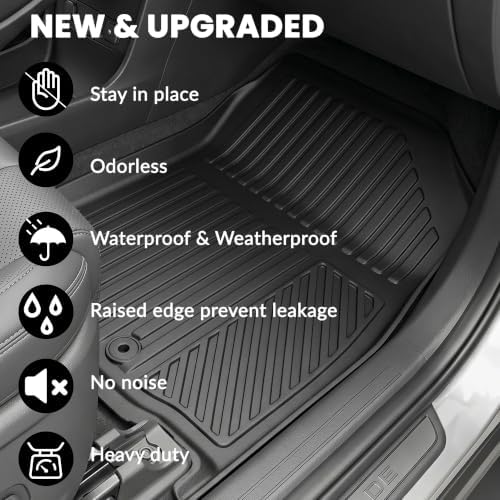AUXKO Floor Mats Cargo+Backrest Mat for Hyundai Palisade Hybrid Only 2026 - Image 5